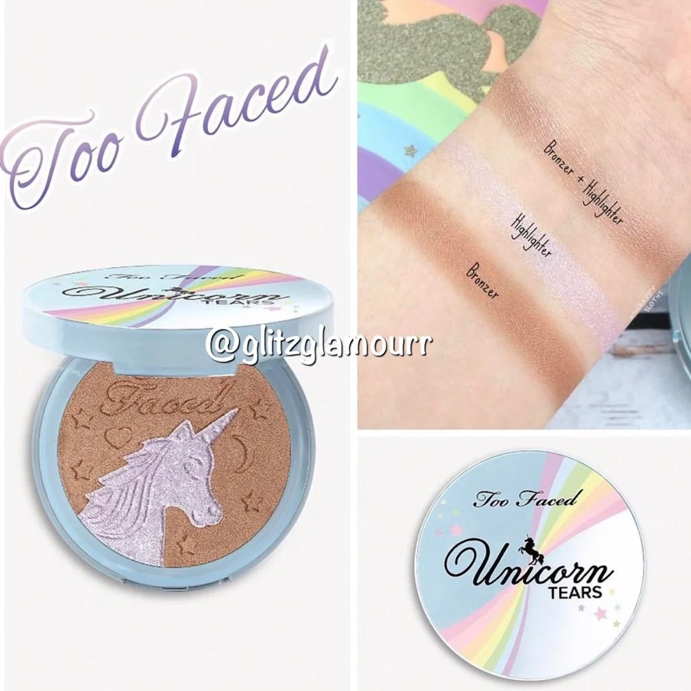 🦄Too Faced Unicorn Tears Iridescent Mystical Bronzer🦄